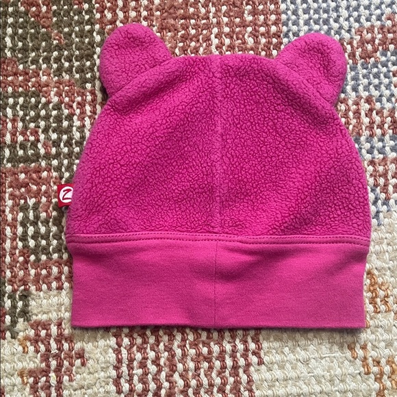 Zutano Other - Zutano Pink Bear Hat Size 6 months